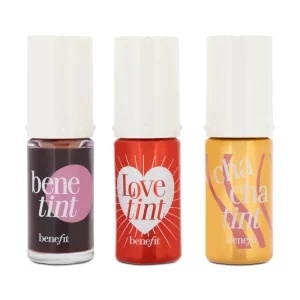 Benefit Lip & Cheek Stain Make Up Set Benetint Love Tint Cha Cha Tint (Blemished Box)