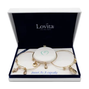 Lovita Gold Bangle - Sweet As A Cupcake