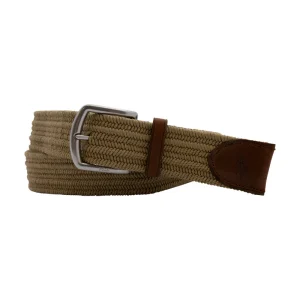Ralph Lauren Polo Men's Belt Braided Leather Trim - 35mm Large