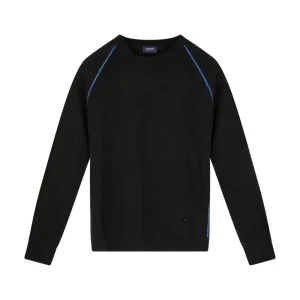 Armani Jeans Wool Cashmere Men's Black Jumper 6Y6MD2 - Small