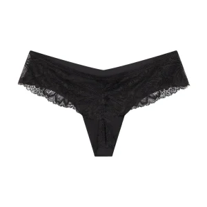 Victoria's Secret Raw Cut Black Thong - Small