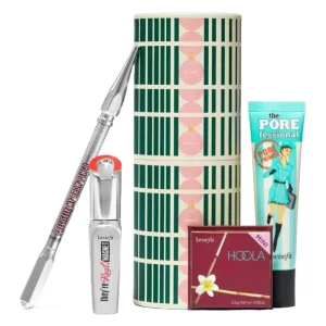 Benefit Making Spirits Glam - They're Real Mascara Hoola Bronzer Porefessional Primer & Precisely My Brow Pencil Set (Blemished Box)