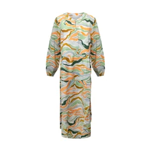 Tom Tailor Women's Colourful Wavy Design Maxi Dress