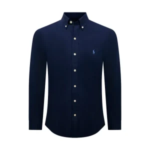 Ralph Lauren Men's Slim Fit Long Sleeve Shirt Navy