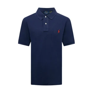 Ralph Lauren Polo Men's Slim Fit Polo Short Sleeve Shirt Blue