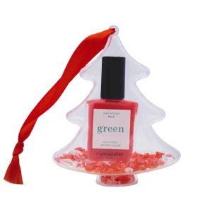 Manucurist Green Pulp Ready To Party Coral Nail Polish Stocking Filler Christmas Tree Bauble
