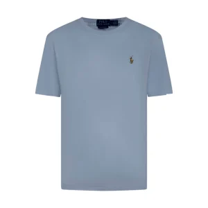 Ralph Lauren Polo Custom Slim Fit Cotton T-Shirt Blue Men's