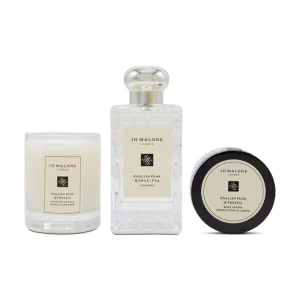 Jo Malone English Pear & Sweet Pea Cologne 100ml Body Cream & Candle Set