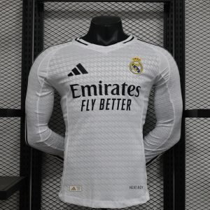 Real Madrid 2024/2025 Home Kit Long Sleeve