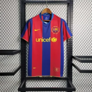 Barcelona Retro 2007-2008 Home Jersey