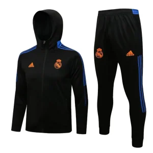 Real Madrid Black and Orange Tracksuit