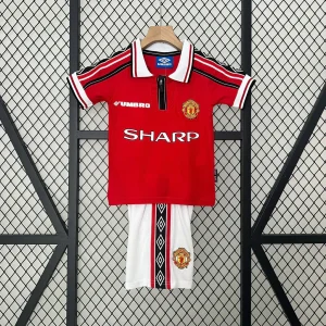 Manchester United 1998/1999 Home Jersey Kids Size