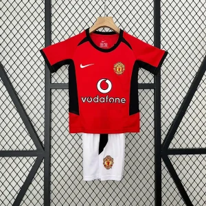 2002/2004 Retro Manchester United Home Kids Size