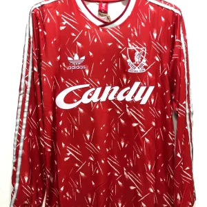 1989-1991 Retro Liverpool Home Jersey Long Sleeve