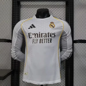 Real Madrid 2025/2026 Home Kit Long Sleeve