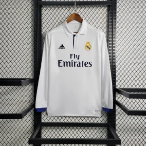 2016/2017 Retro Real Madrid Home Jersey Long Sleeve
