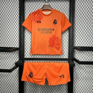 Real Madrid x Y3 2024/2025 4th Kit Orange Kids Size