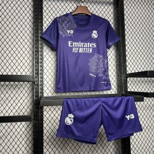 Real Madrid x Y3 2024/2025 4th Kit Purple Kids Size