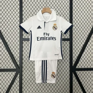 2016/2017 Retro Real Madrid Home Kit Kids Size