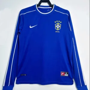 1998 Retro Brazil Away Jersey Long Sleeve
