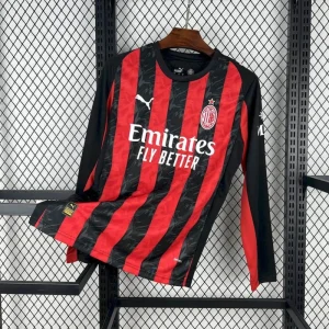 2025/2026 AC Milan Home Jersey Long Sleeve