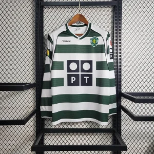 2001/2003 Retro Sporting Lisbon Home Jersey Long Sleeve