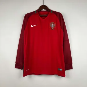 2016 Retro Portugal Home Jersey Long Sleeve