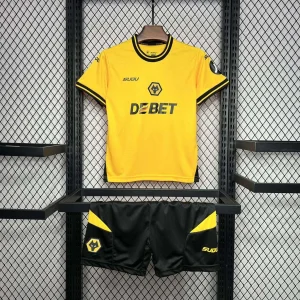2024-2025 Wolverhampton Wanderers Home Kit Kids Size