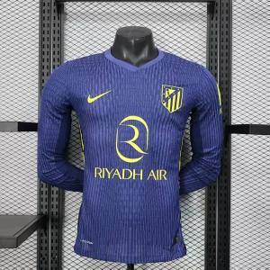 2025/2026 Atletico Madrid Away Kit Long Sleeve
