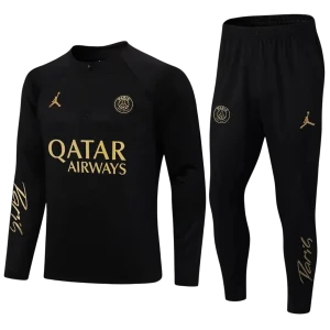 Psg Paris Saint-Germain Black and Gold Tracksuit