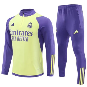 Real Madrid Yellow and Purple Tracksuit