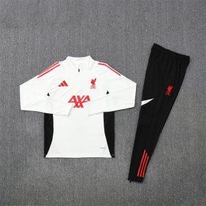 2025/2026 Liverpool White and Black x Red Tracksuit
