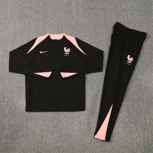 France Black and Pink Tracksuit