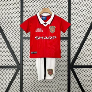 1999/2000 Retro Manchester United European Home Kids Size