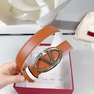 The Bold Edition Reversible Belt 30mm Brown White Calfskin Silver Buckle