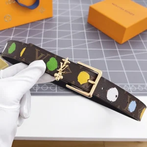 LV BLOOM 30 MM IN COLORFUL MONOGRAM CALFSKIN GOLD HARDWARE