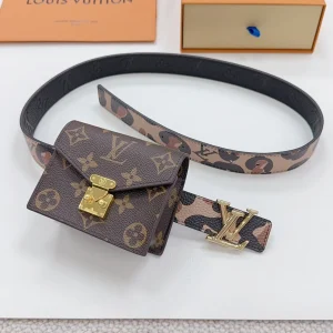 Lv Metis Belt Bag 30 Camo Pattern Brown Monogram