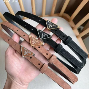 Prada Multicolor Suede Belt
