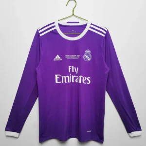 Real Madrid Retro 2016-2017 Long Sleeve Away Kit