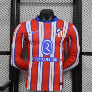 Atletico Madrid 2024/2025 Home Kit Long Sleeve