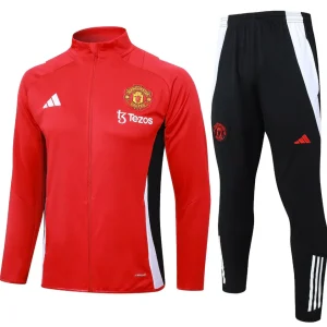 Manchester United Black and Red Tracksuit