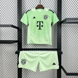 2025/2026 Bayern Munchen Green Goalkeeper Kit Kids Size