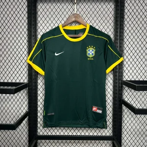 1998 Retro Brazil Goalkeeper Home Jersey