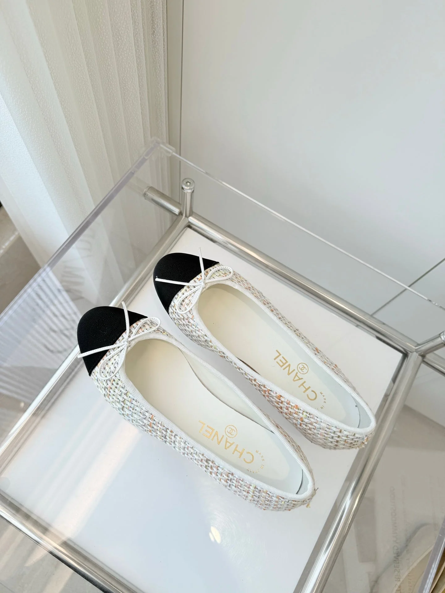 CC Ballet Flat Beige mix Multicolor Fabric 238775 - Image 2