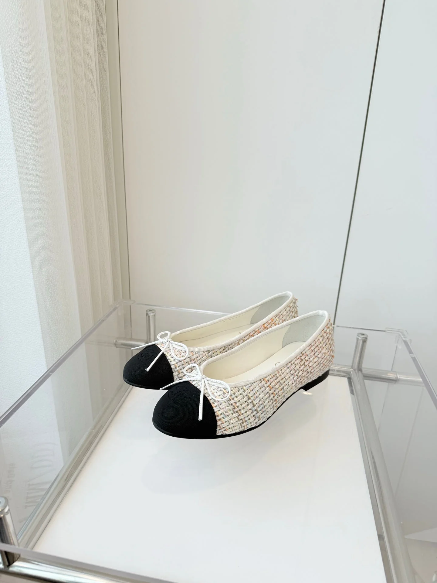 CC Ballet Flat Beige mix Multicolor Fabric 238775 - Image 6