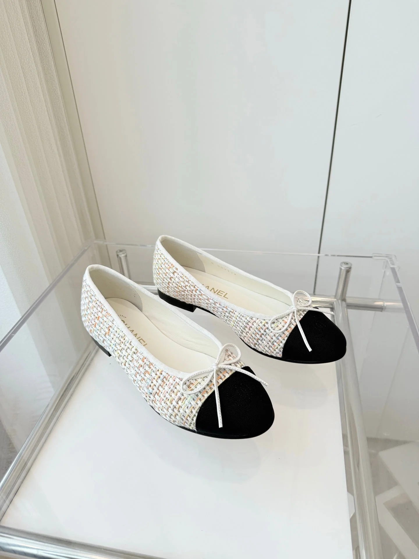 CC Ballet Flat Beige mix Multicolor Fabric 238775 - Image 4