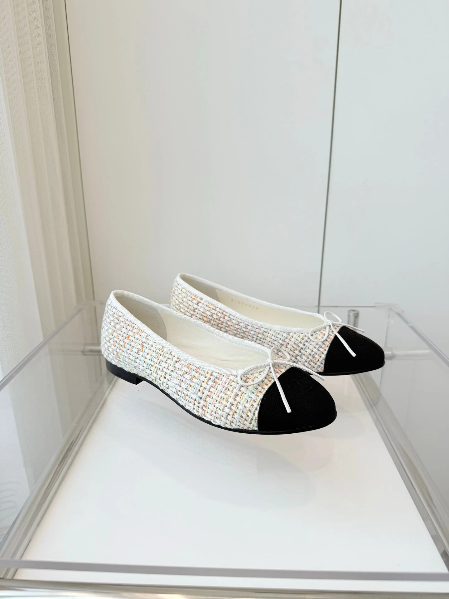 CC Ballet Flat Beige mix Multicolor Fabric 238775 - Image 7