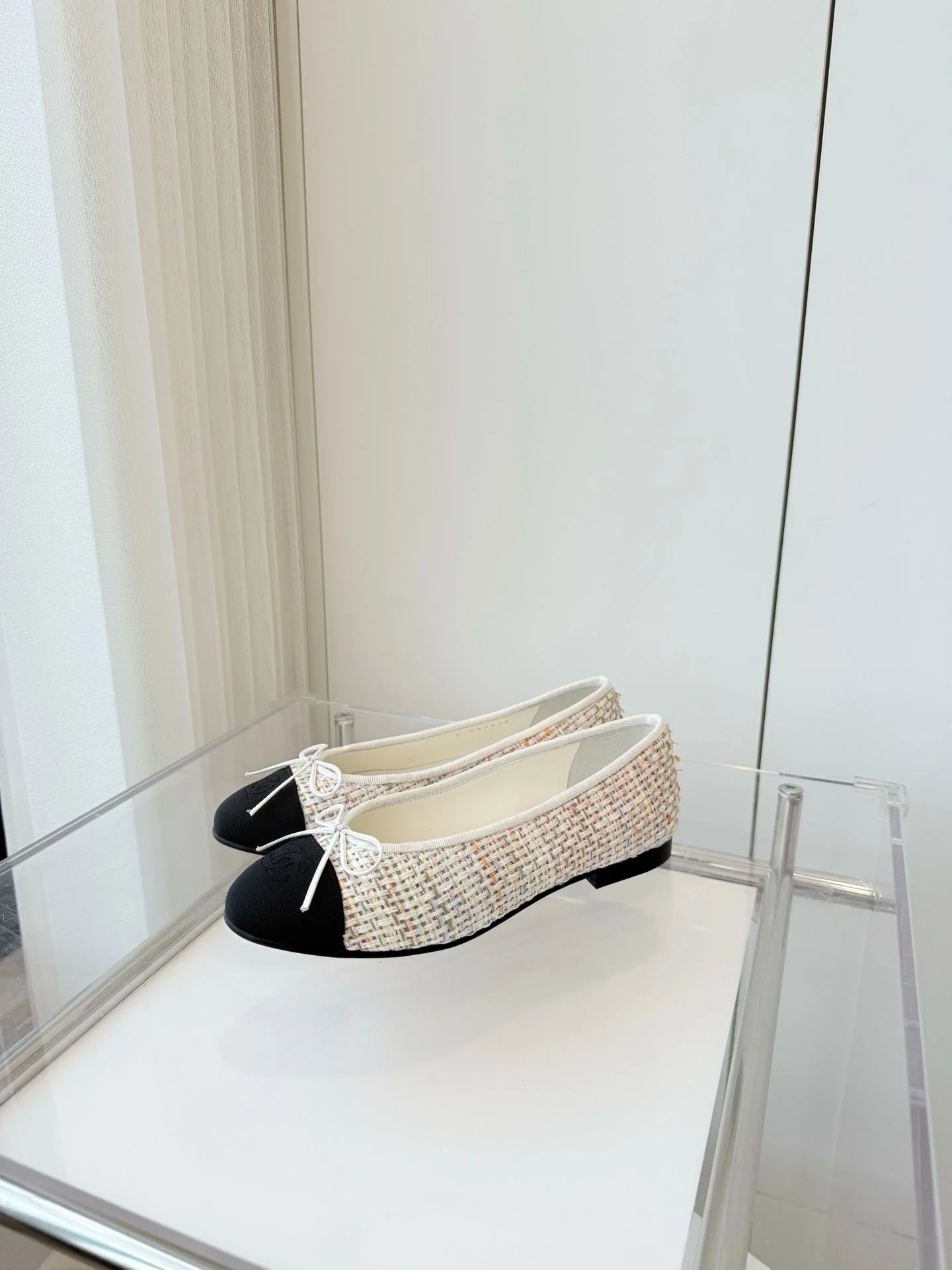 CC Ballet Flat Beige mix Multicolor Fabric 238775 - Image 5