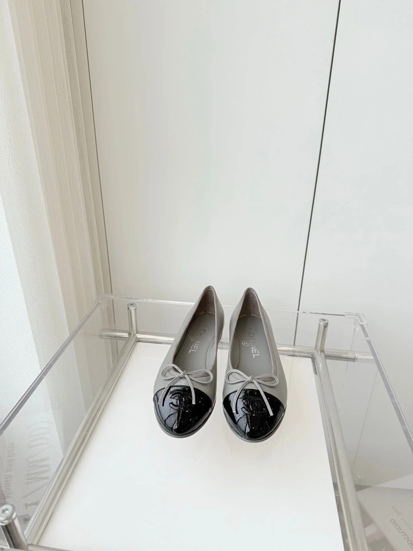 CC Ballet Flat Gray Leather 238768 - Image 7