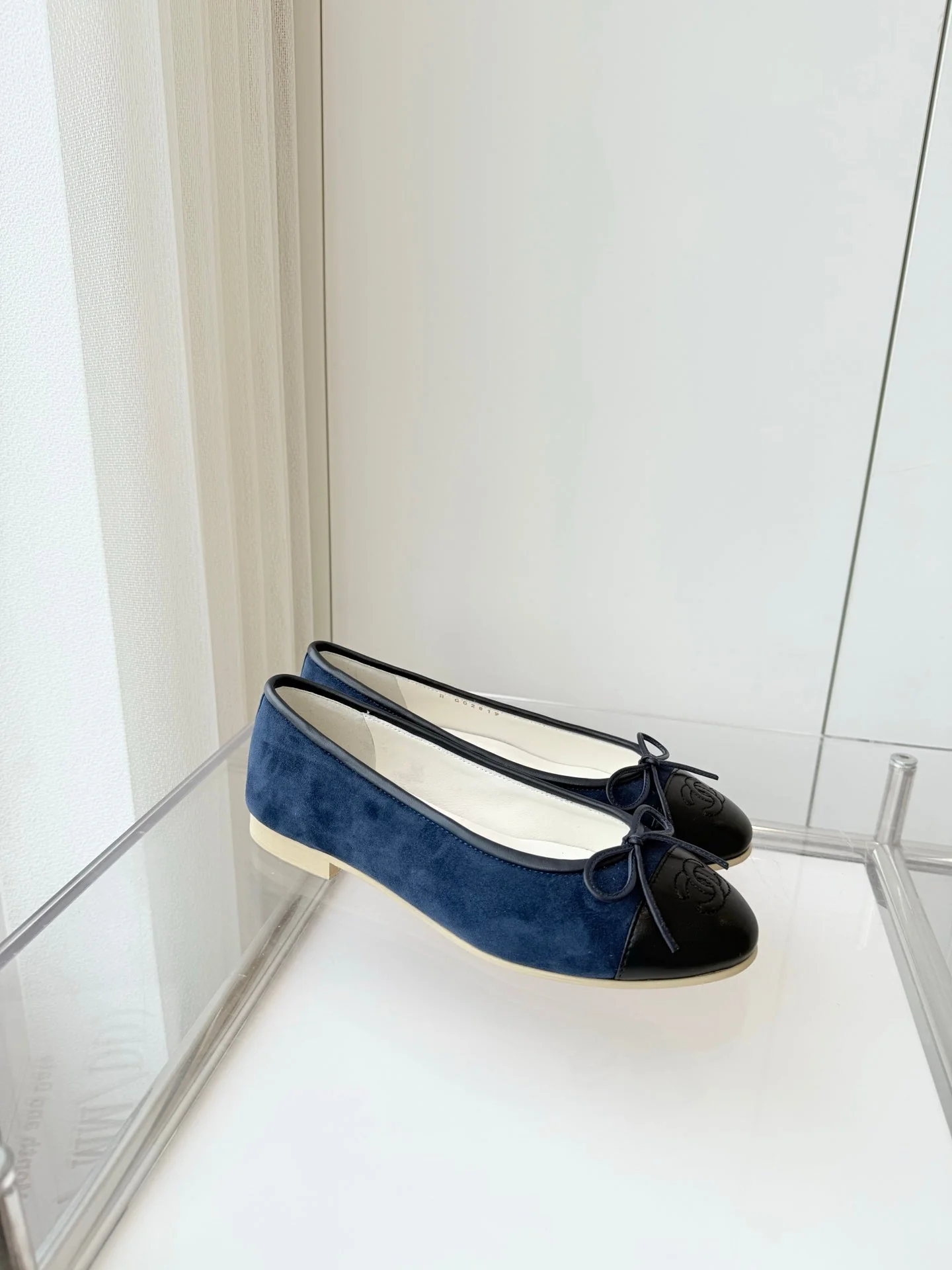 CC Ballet Flat Navy Blue Suede 238766 - Image 2